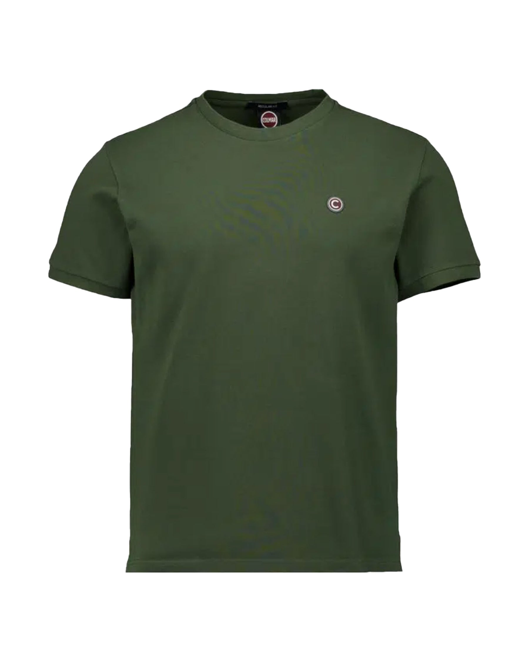 T-Shirt Uomo Colmar Originals Basic Logo Verde Militare