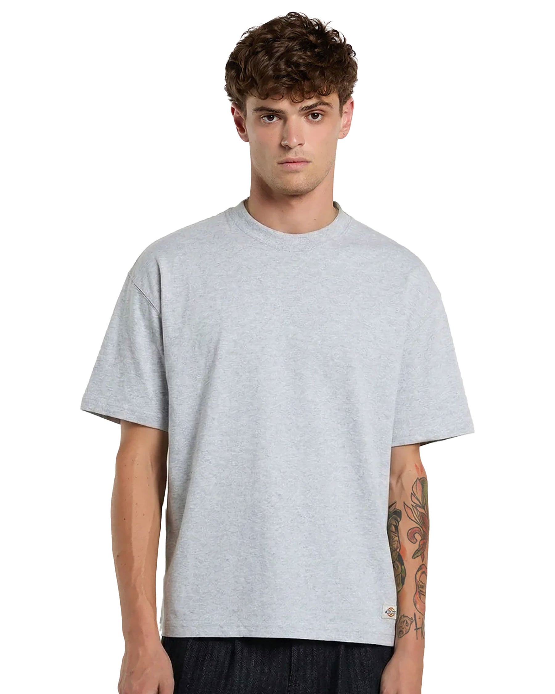 T-Shirt Uomo Dickies Mineral Heavyweight Grigio Chiaro