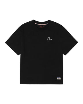 T-Shirt Uomo Evisu Seagull Embroidery Nera