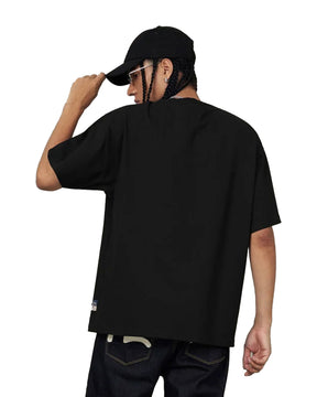 T-Shirt Uomo Evisu Seagull Embroidery Nera