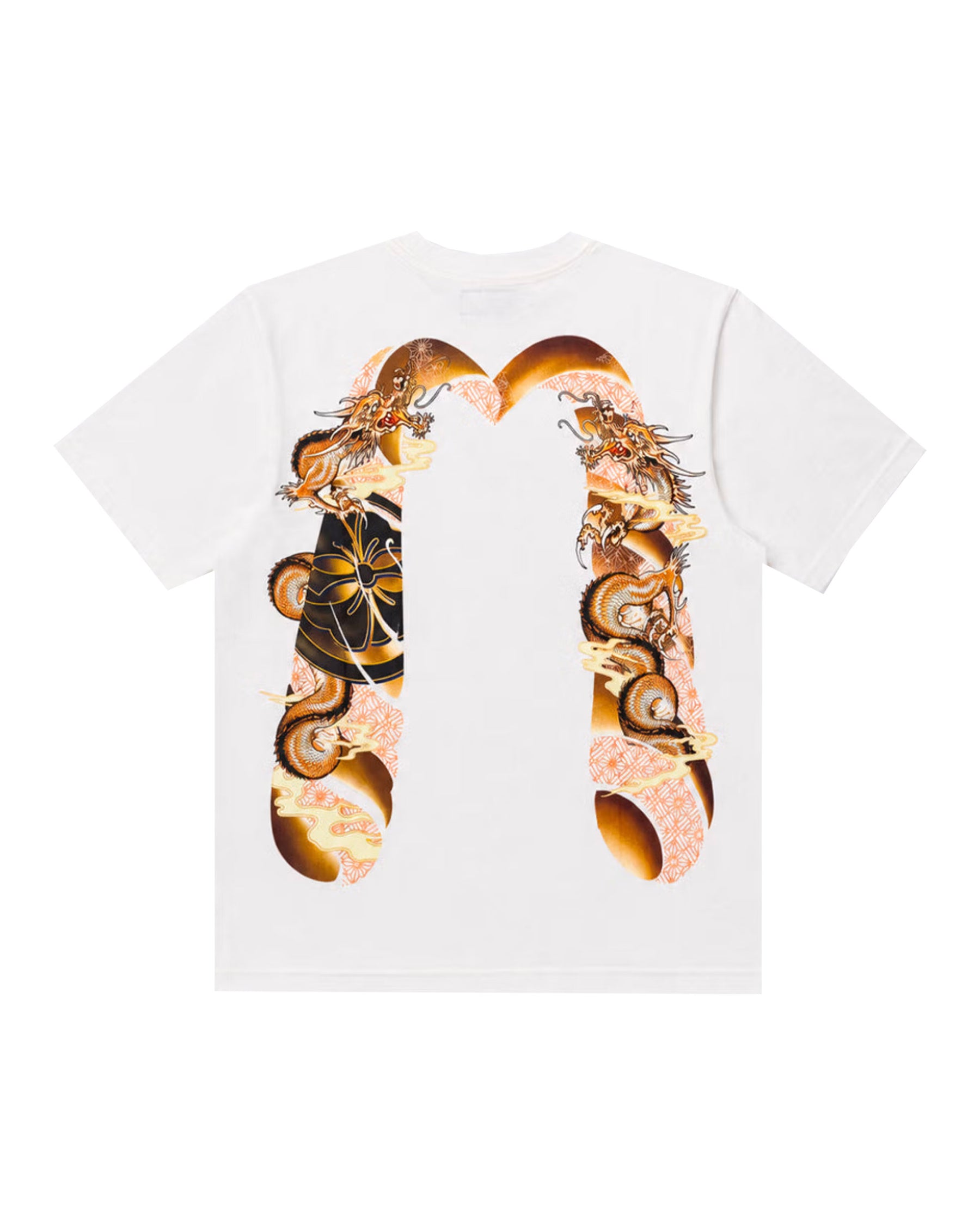 Evisu Wave & Whale Daicock Men's T-Shirt White