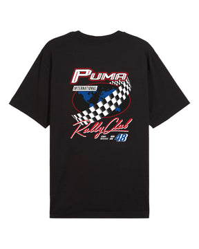 Men T-shirt Graphics Moto Relaxed Tee Black