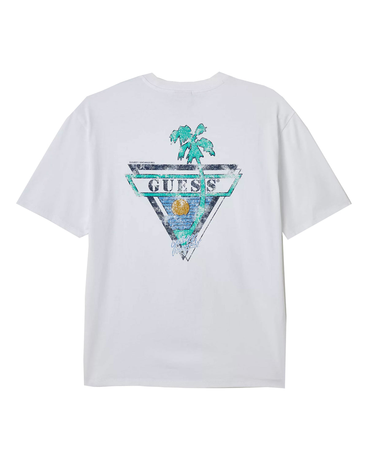 Man Tee Guess Originals Palms White