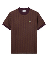 T-Shirt Uomo Jacquard Bordeaux