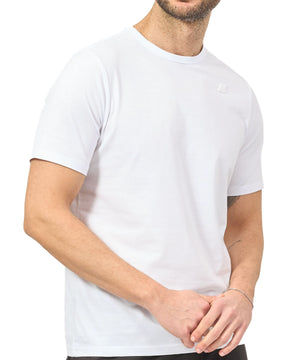 T-Shirt Uomo K-Way Adame Light Stretch  Jersey Bianco