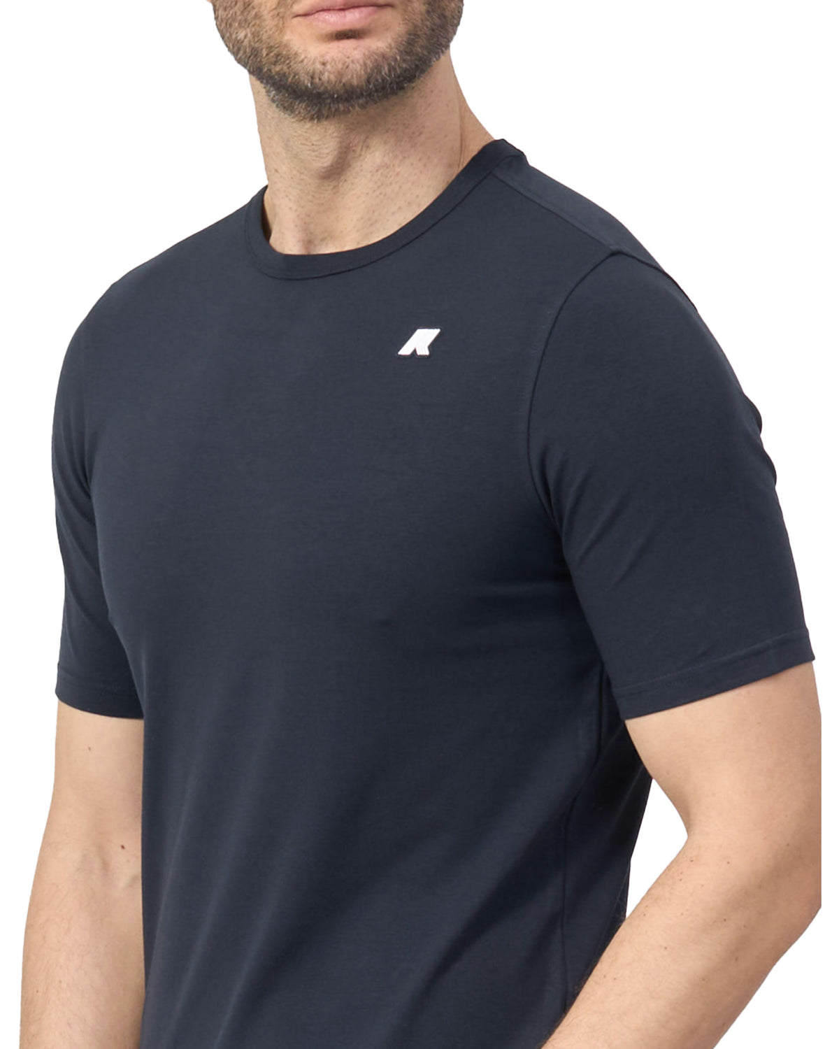 T-Shirt Uomo K-Way Adame Light Stretch  Jersey Blu