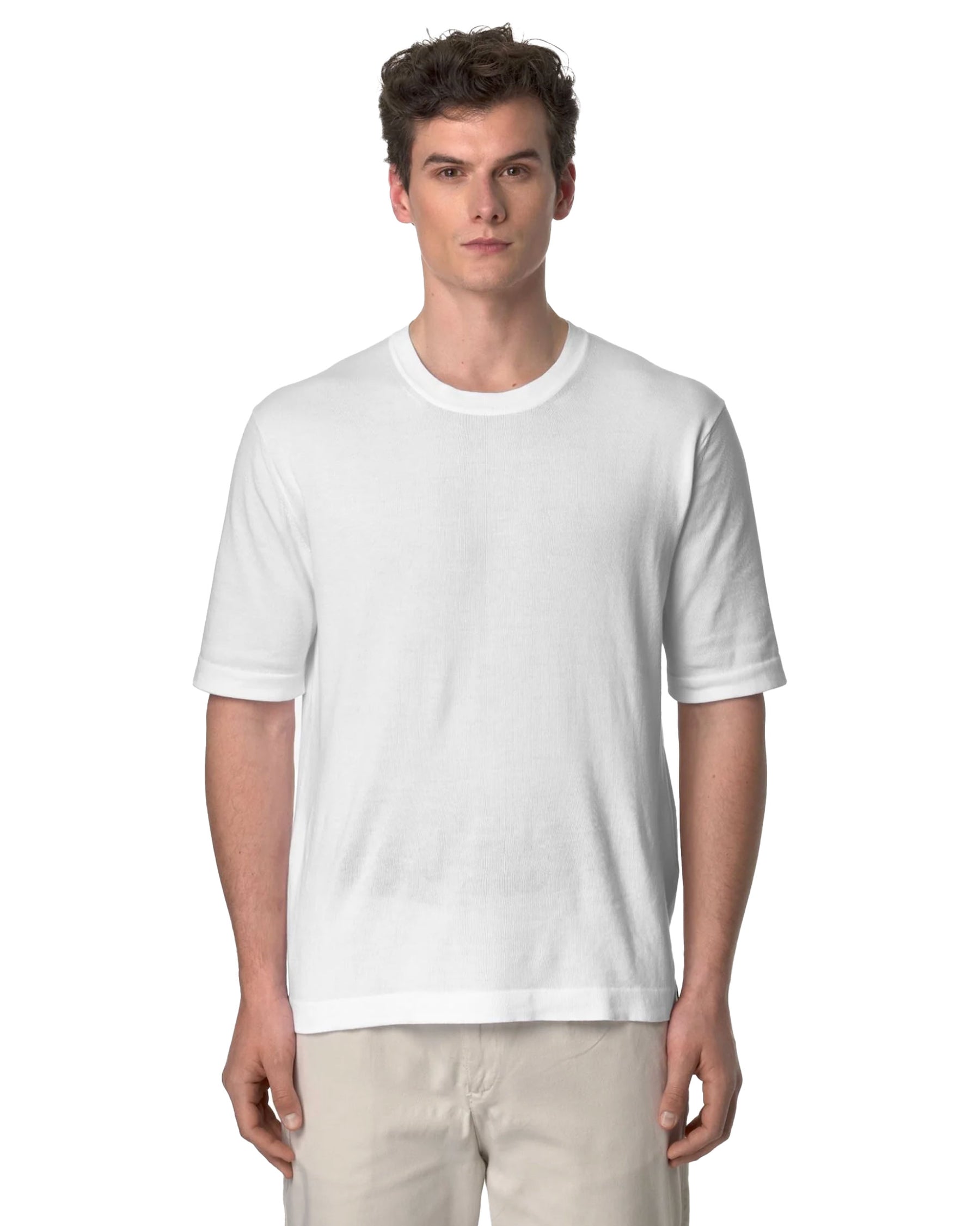 T-Shirt Uomo K-Way Combe Bianco