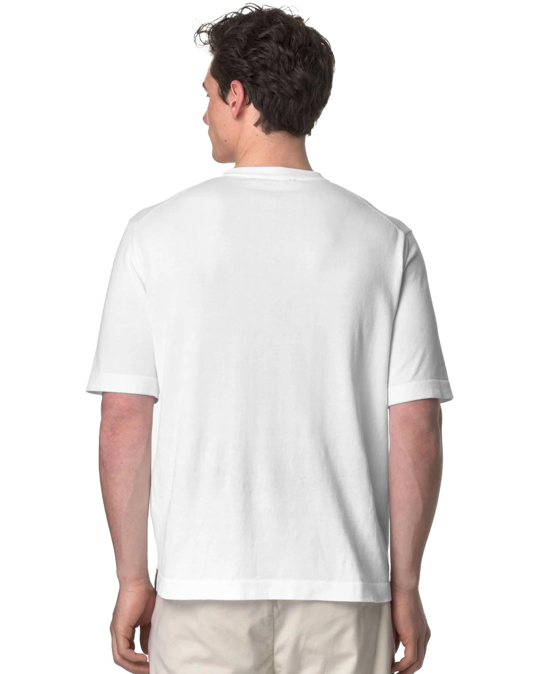 T-Shirt Uomo K-Way Combe Bianco
