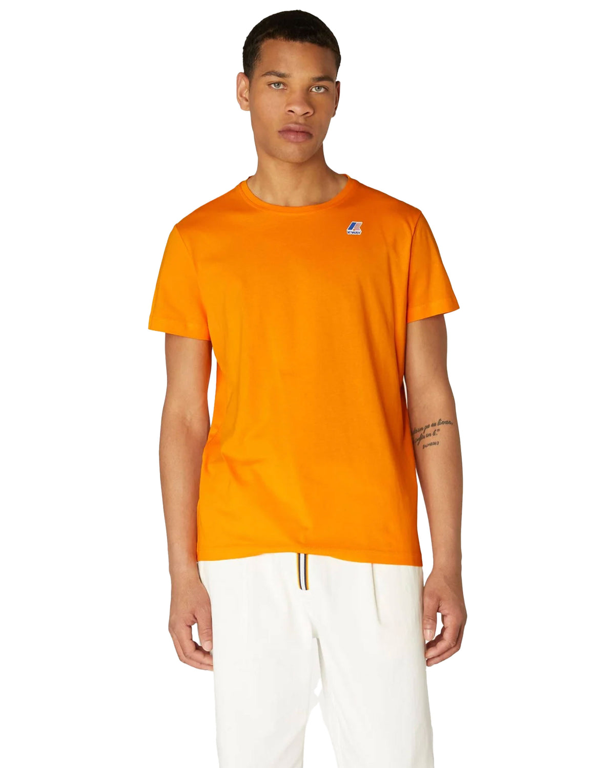 T-Shirt Uomo K-Way Le Vrai Edouard Arancione