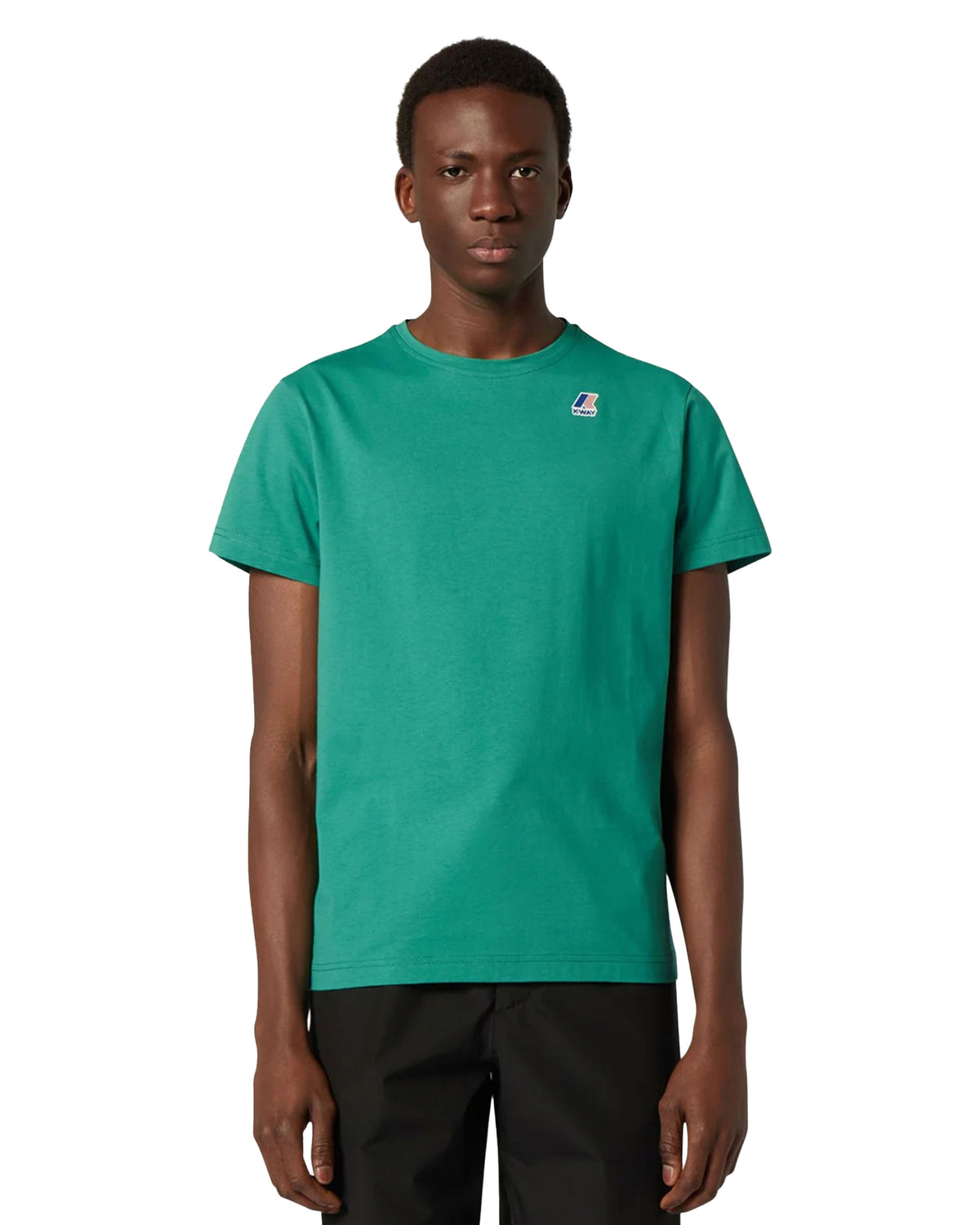 T-Shirt Uomo K-Way Le Vrai Edouard Verde