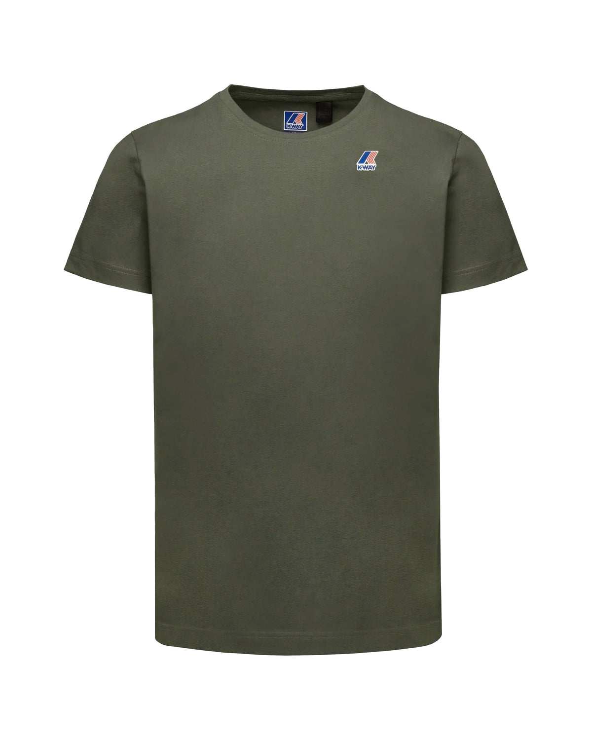 T-Shirt Uomo K-Way Le Vrai Edouard Verde Militare