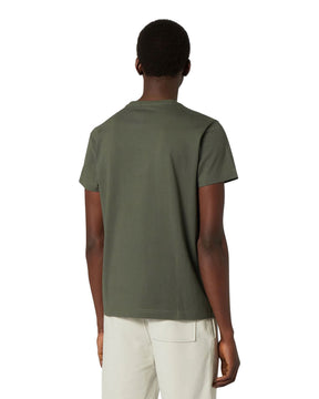 T-Shirt Uomo K-Way Le Vrai Edouard Verde Militare