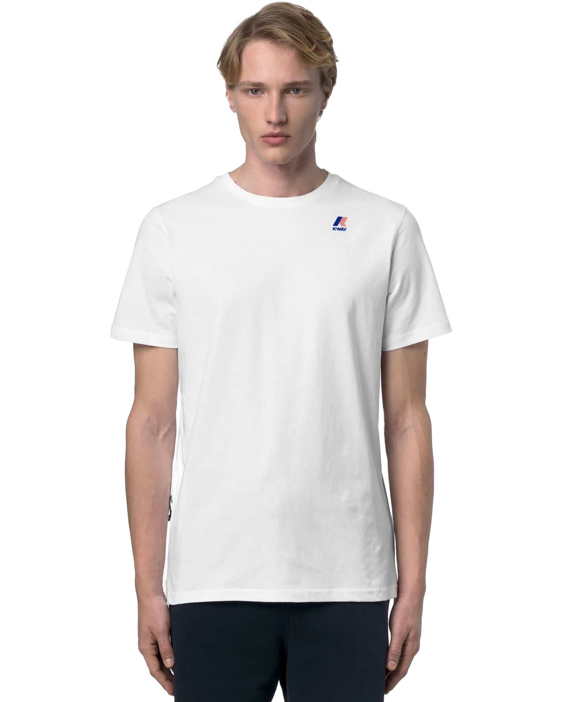 T-Shirt Uomo K-Way Leonide Bianco