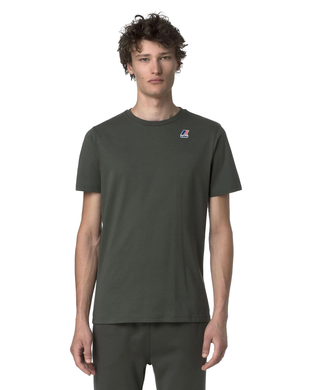 T-Shirt Uomo K-Way Leonide Verde Militare