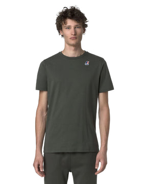 T-Shirt Uomo K-Way Leonide Verde Militare