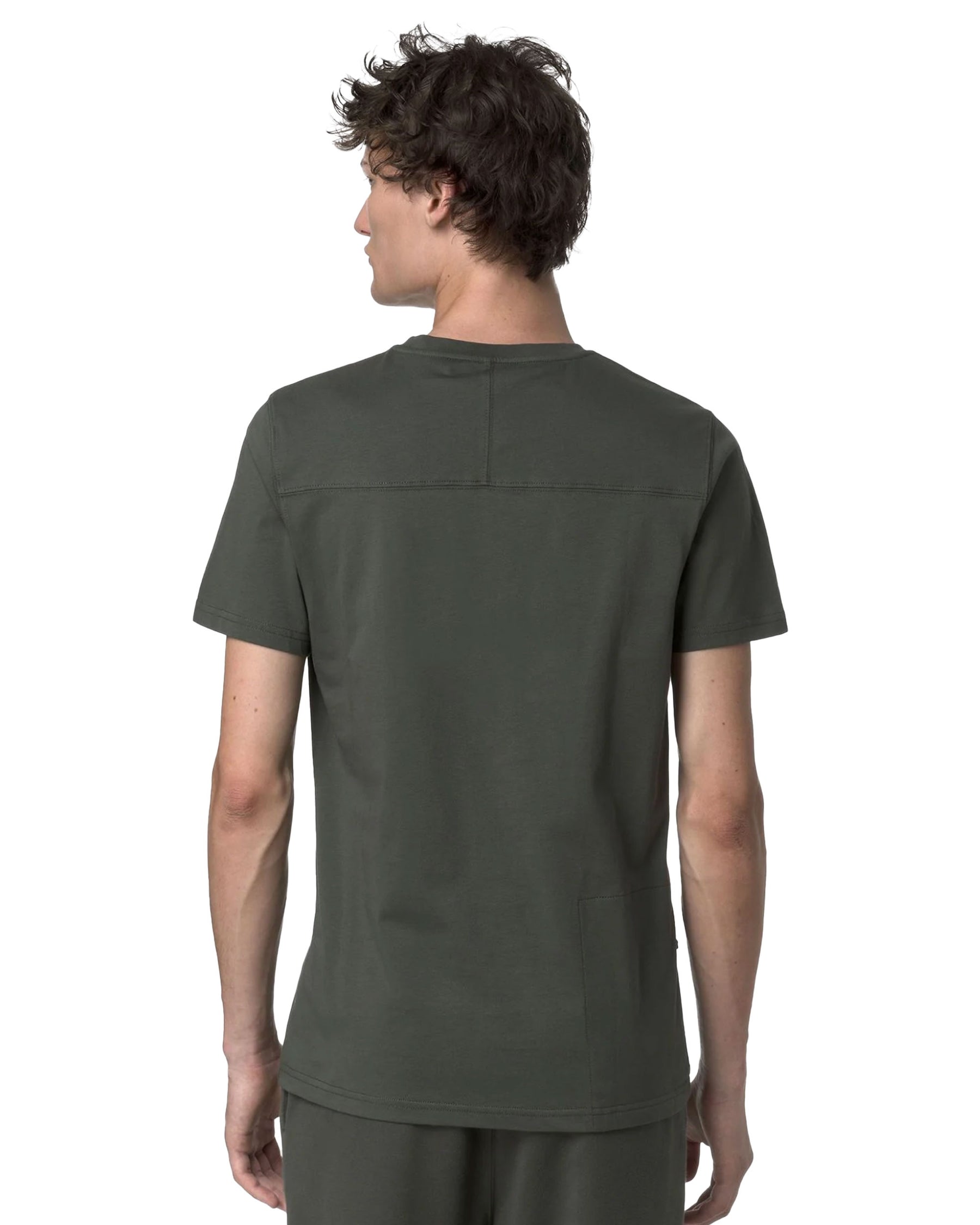 T-Shirt Uomo K-Way Leonide Verde Militare
