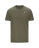 T-Shirt Uomo K-Way Odom Jersey Verde Militare
