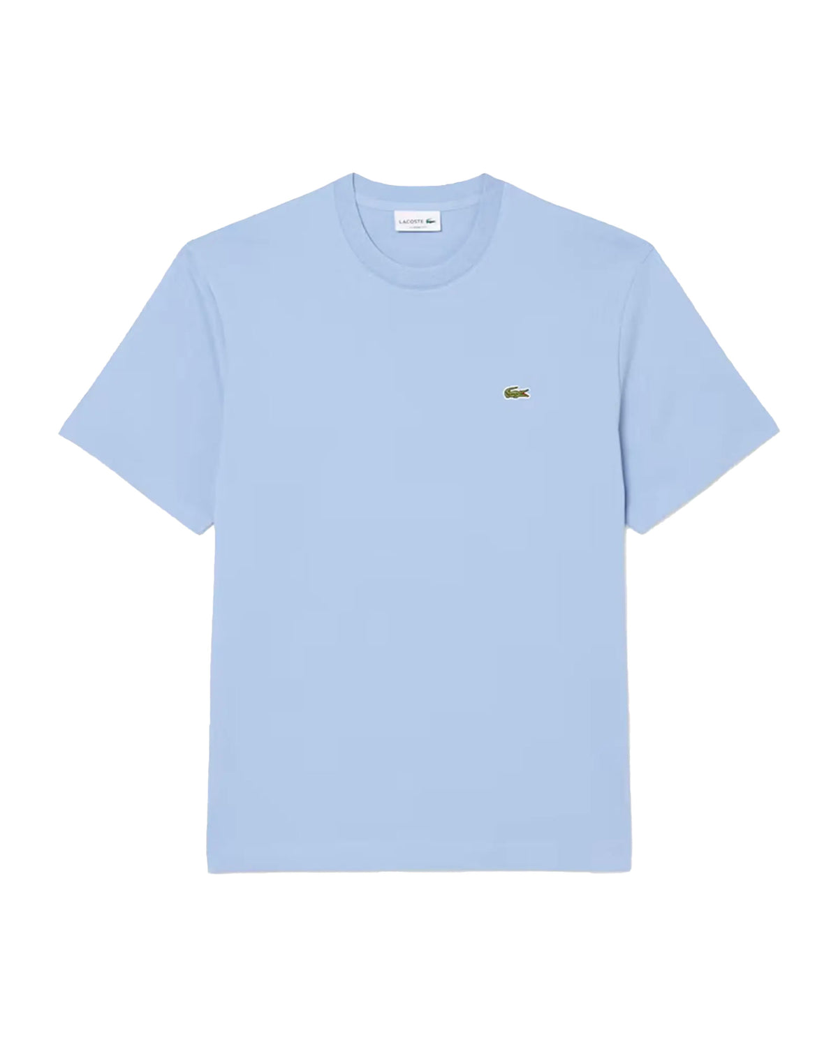 T-Shirt Uomo Lacoste Basic Logo Celeste