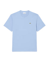 T-Shirt Uomo Lacoste Basic Logo Celeste