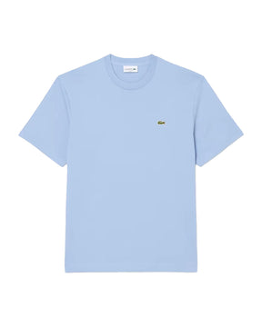 T-Shirt Uomo Lacoste Basic Logo Celeste