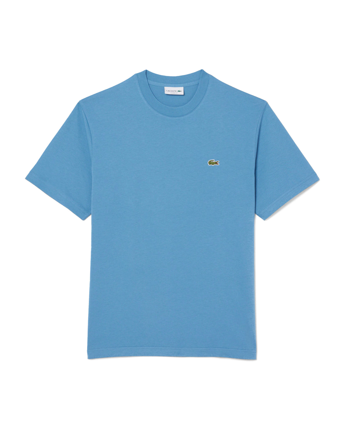 T-Shirt Uomo Lacoste Basic Logo Celeste
