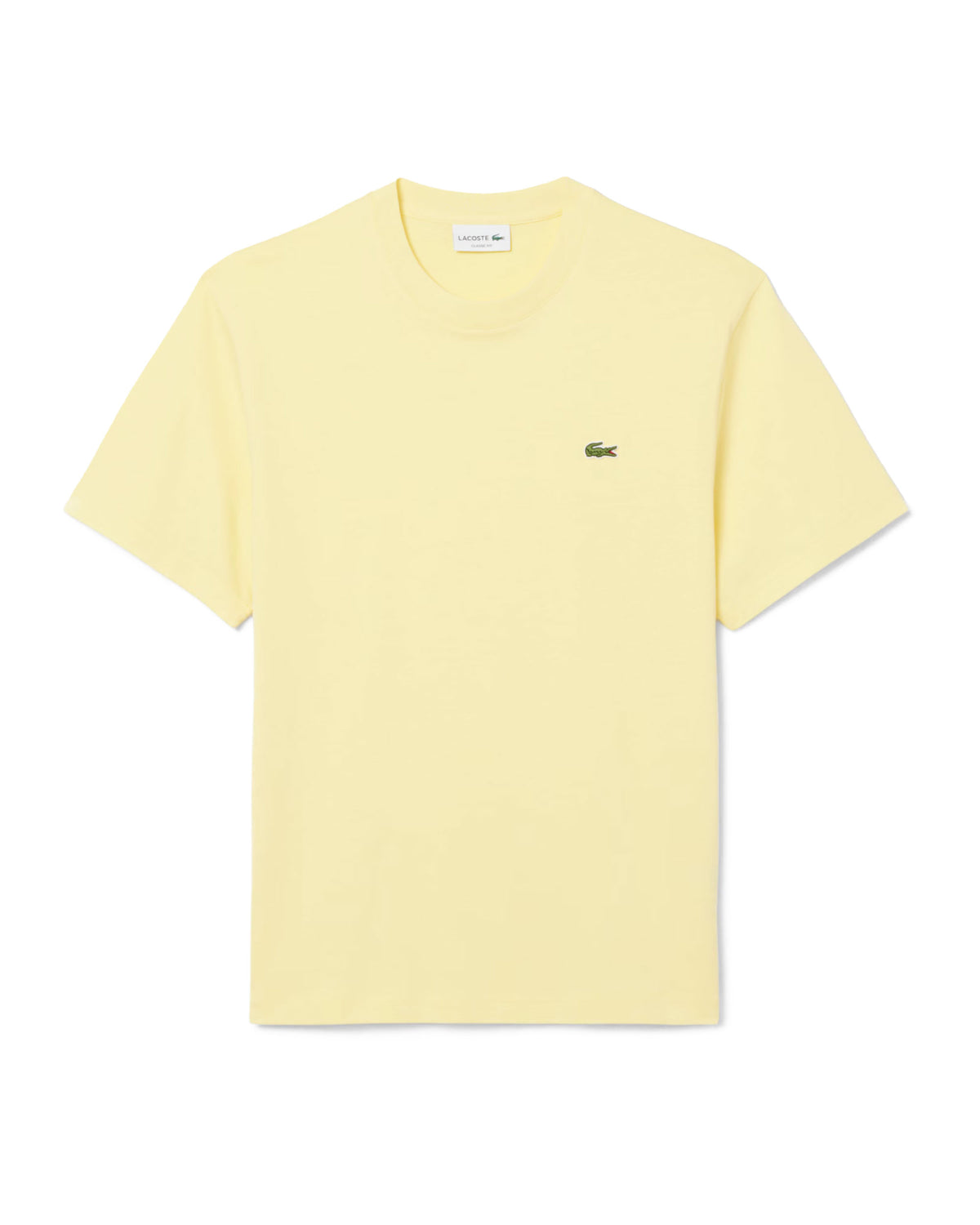 T-Shirt Uomo Lacoste Basic Logo Giallo