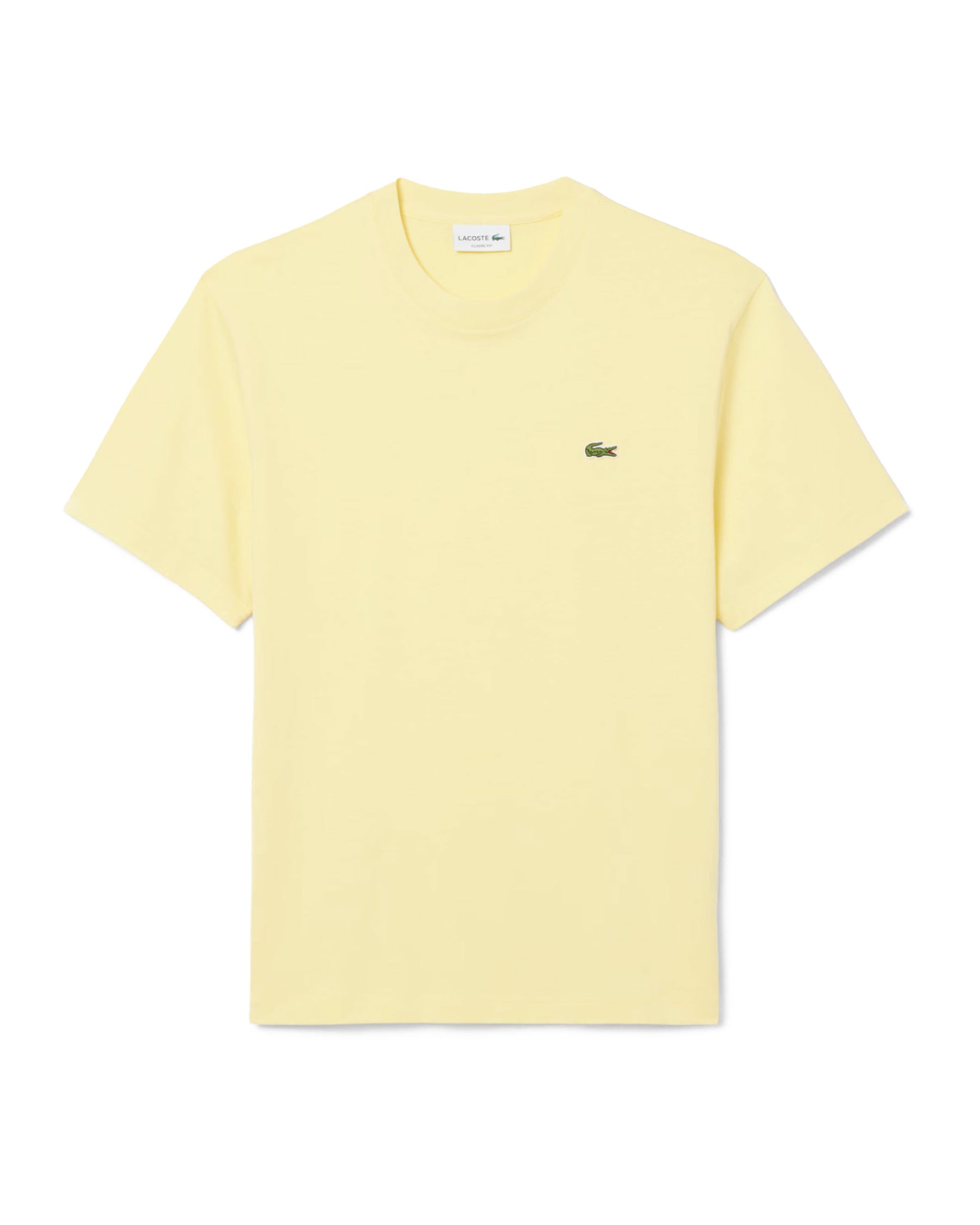 T-Shirt Uomo Lacoste Basic Logo Giallo