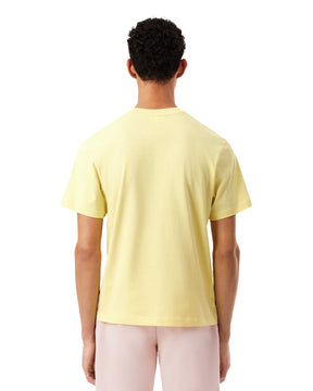 T-Shirt Uomo Lacoste Basic Logo Giallo