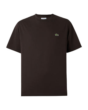 T-Shirt Uomo Lacoste Basic Logo Marrone