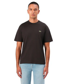 T-Shirt Uomo Lacoste Basic Logo Marrone