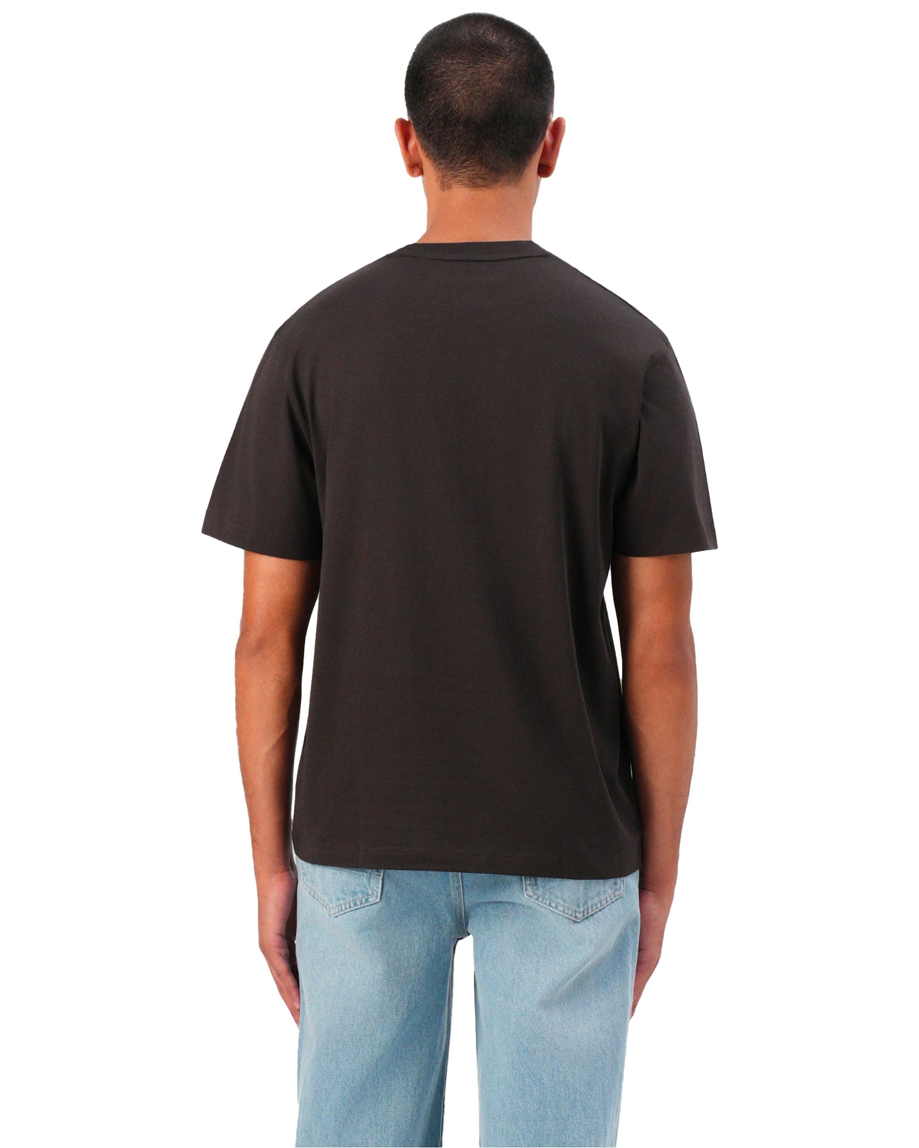 T-Shirt Uomo Lacoste Basic Logo Marrone