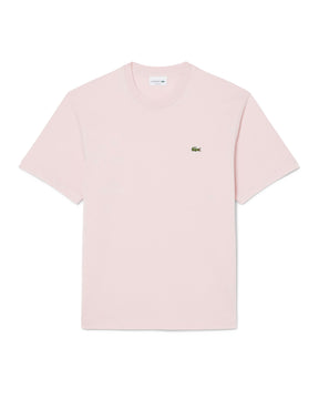 T-Shirt Uomo Lacoste Basic Logo Rosa