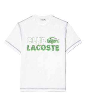 T-Shirt Uomo Lacoste Big Logo Bianca