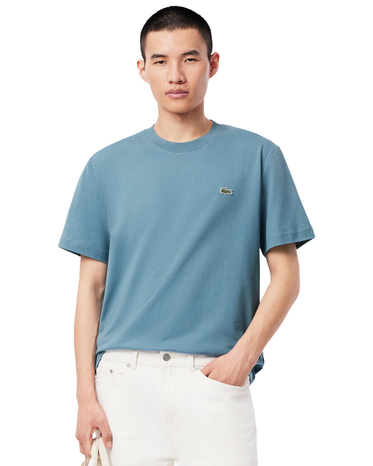 T-Shirt Uomo Lacoste Blu Chiaro