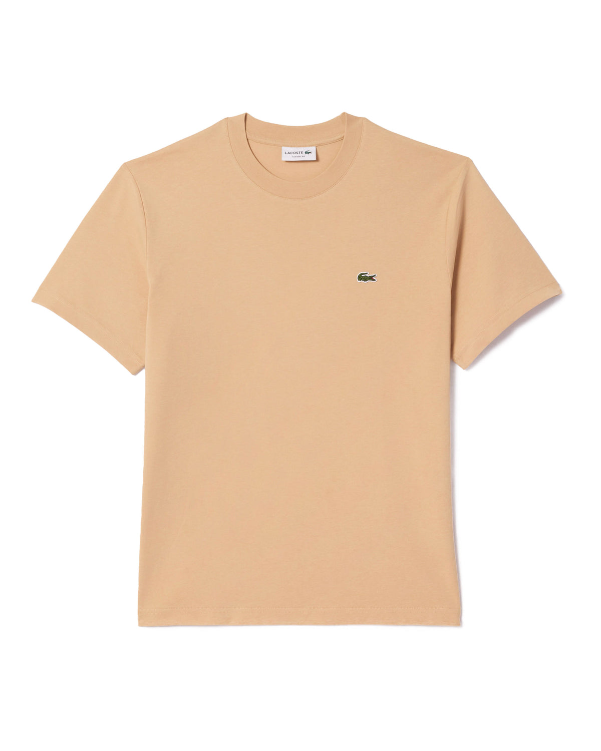 Man Tee Lacoste Classic Logo Beige