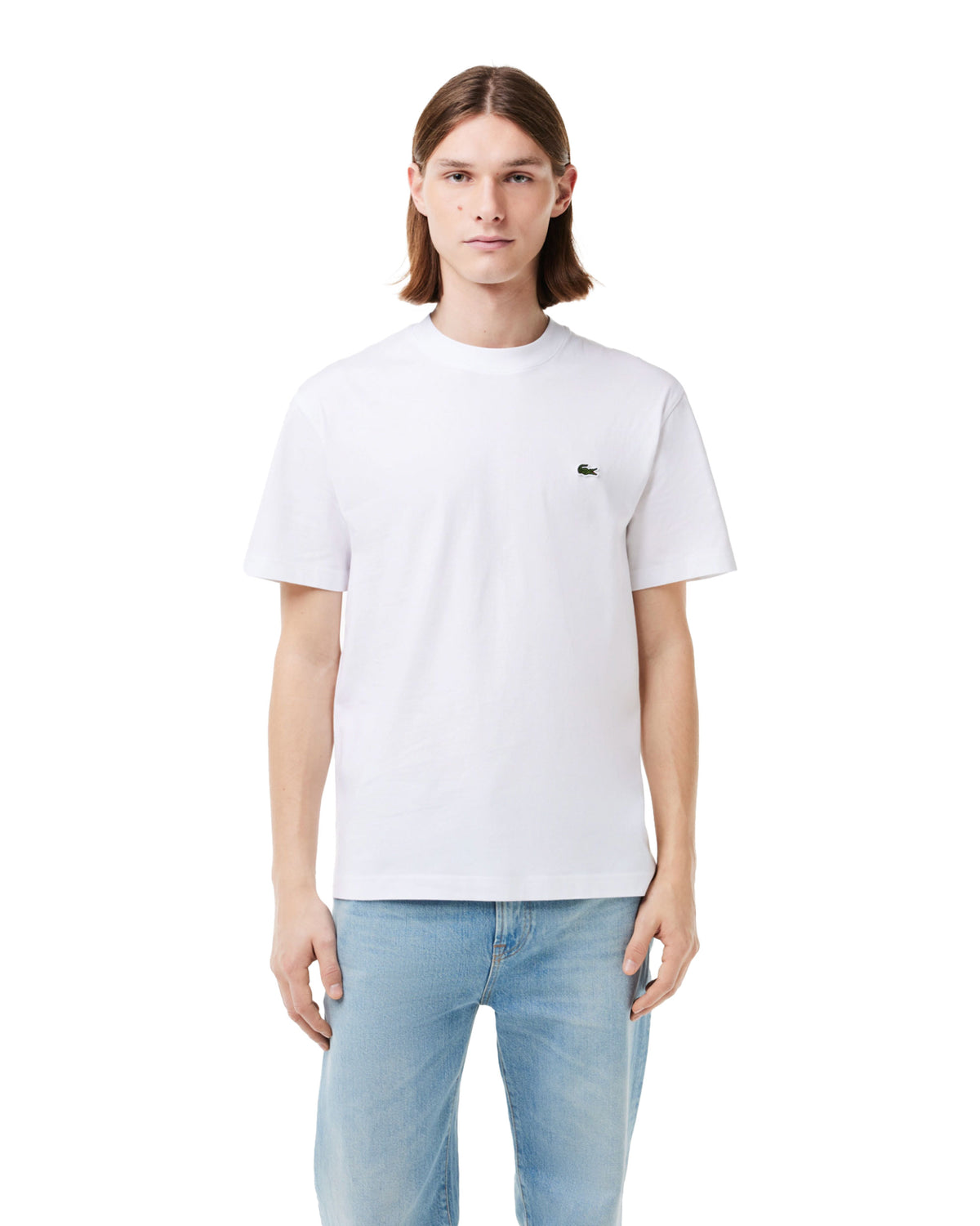 T-Shirt Uomo Lacoste Classic Logo Bianco