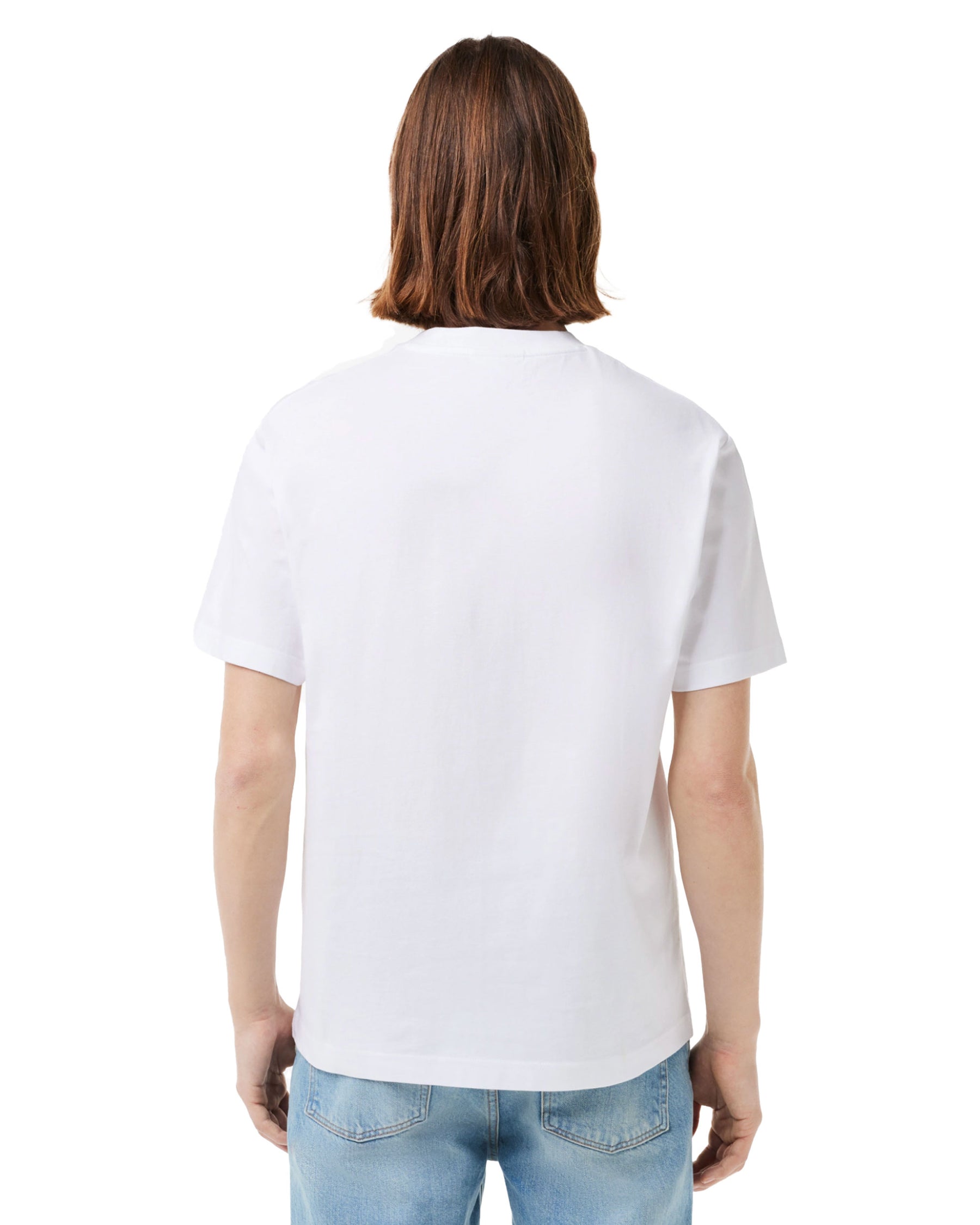 T-Shirt Uomo Lacoste Classic Logo Bianco