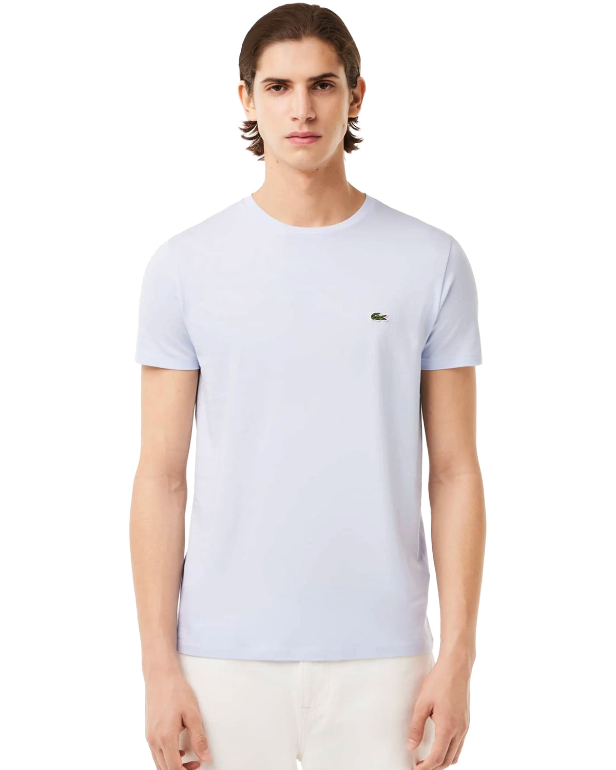 Man Tee Lacoste Classic Logo Light Blue