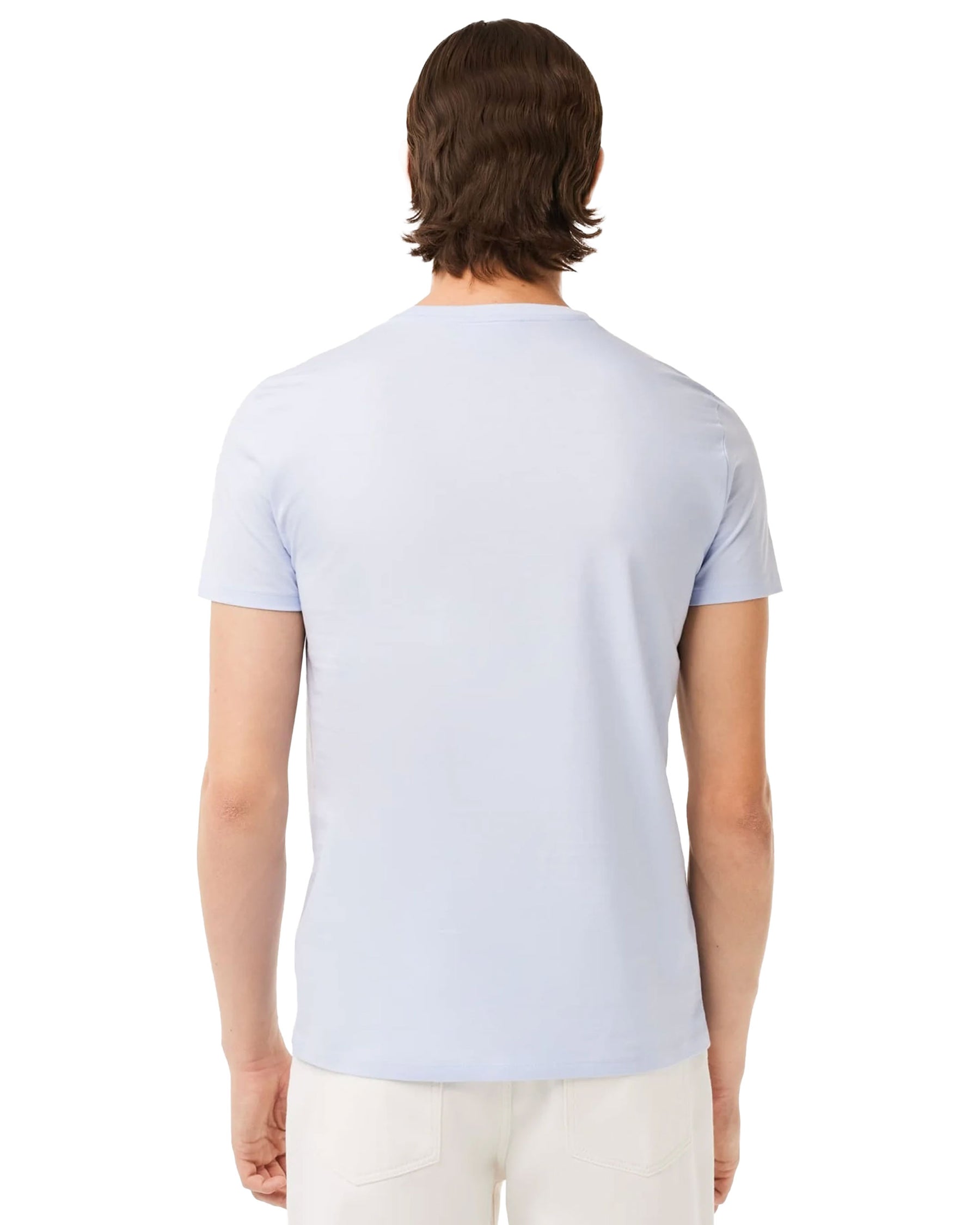 T-Shirt Uomo Lacoste Classic Logo Celeste