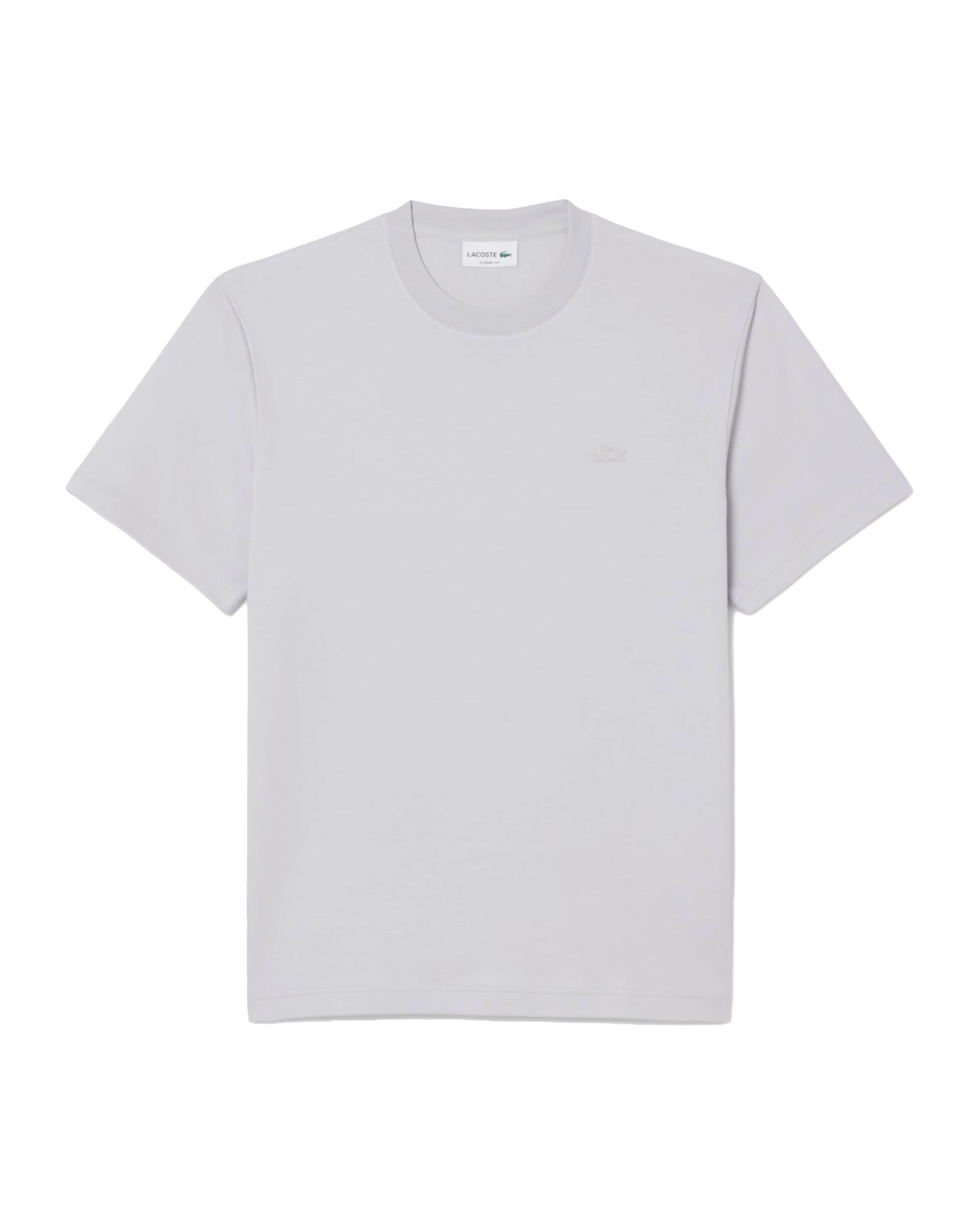 T-Shirt Uomo Lacoste Classic Logo Grigio Chiaro