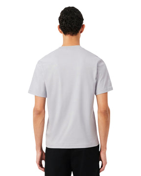 T-Shirt Uomo Lacoste Classic Logo Grigio Chiaro