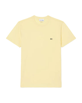 T-Shirt Uomo Lacoste Cotone Pima Giallo