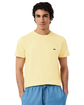 T-Shirt Uomo Lacoste Cotone Pima Giallo