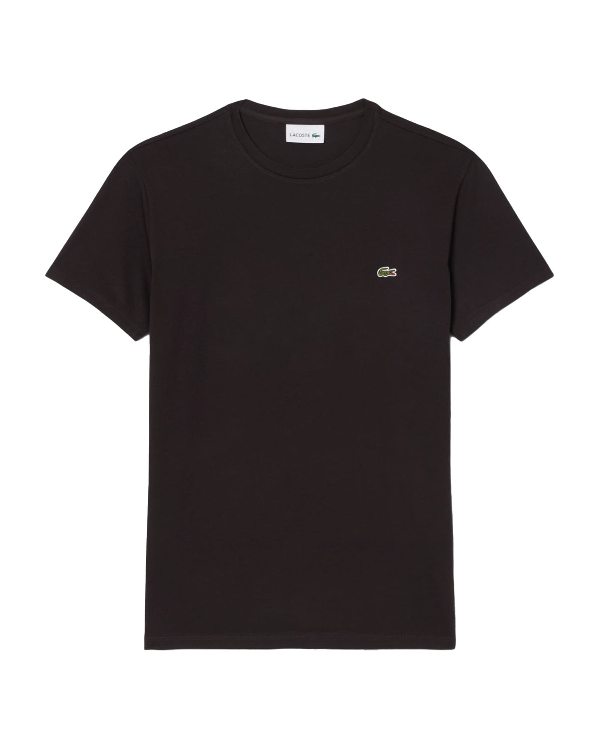 T-Shirt Uomo Lacoste Cotone Pima Marrone