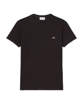T-Shirt Uomo Lacoste Cotone Pima Marrone