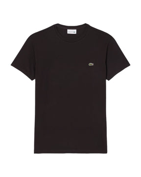 T-Shirt Uomo Lacoste Cotone Pima Marrone