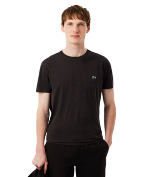 T-Shirt Uomo Lacoste Cotone Pima Marrone