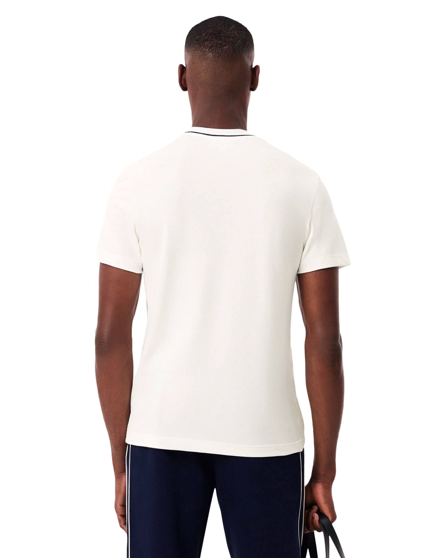 T-Shirt Uomo Lacoste Elasticizzata Bianca