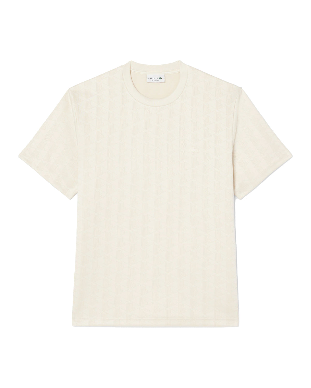 Men's Lacoste Monogram Beige T-Shirt