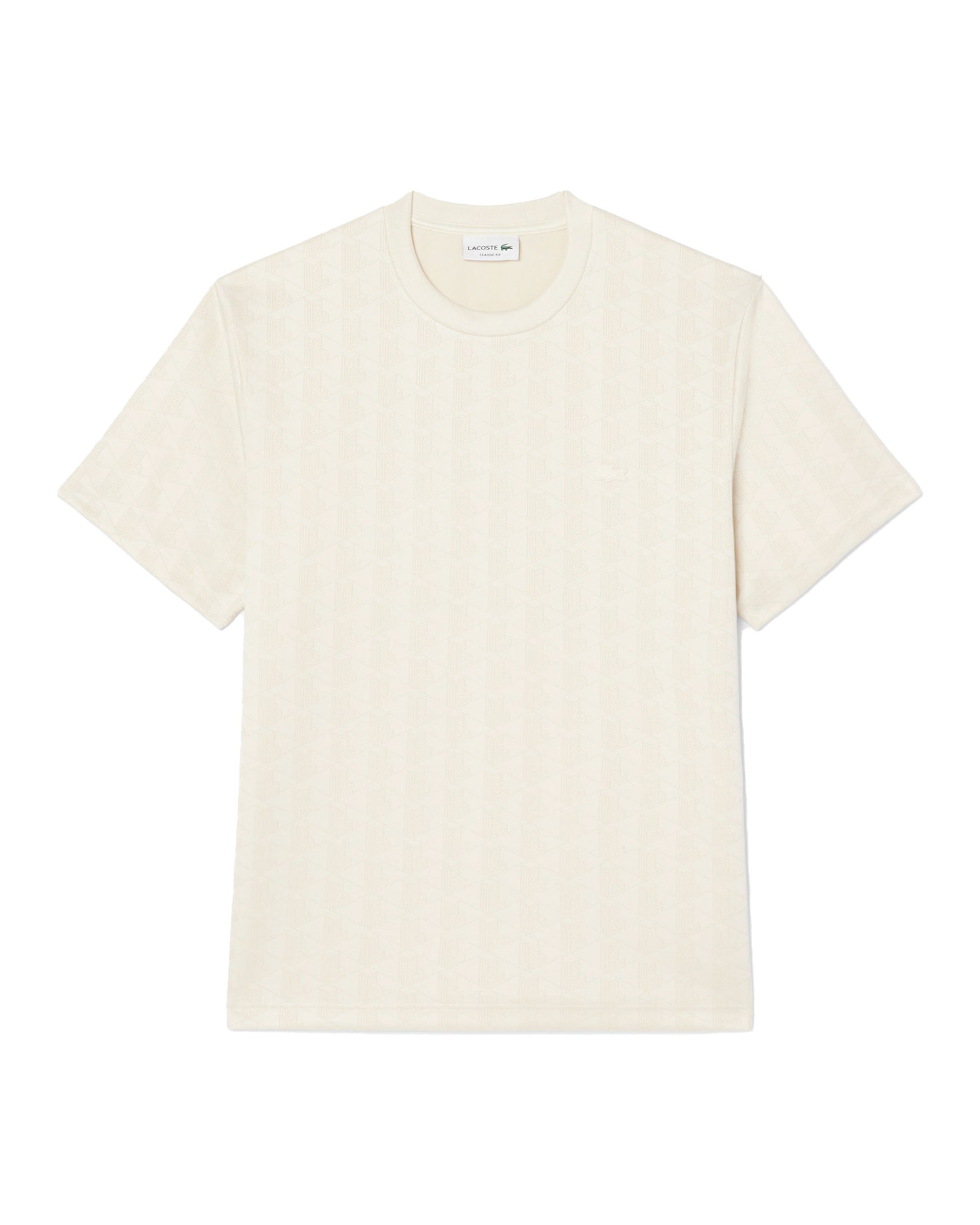 T-Shirt Uomo Lacoste Monogramma Beige
